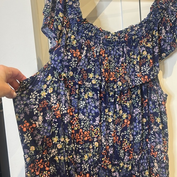 Additional Elle Floral Off the Shoulder Ruffle Top MIDI Dress Size 3x - Picture 4 of 16